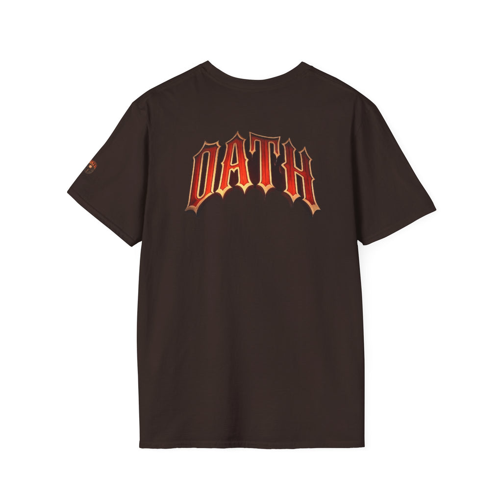 Oath Graphic T-Shirt — Retro Flame Logo Back Print