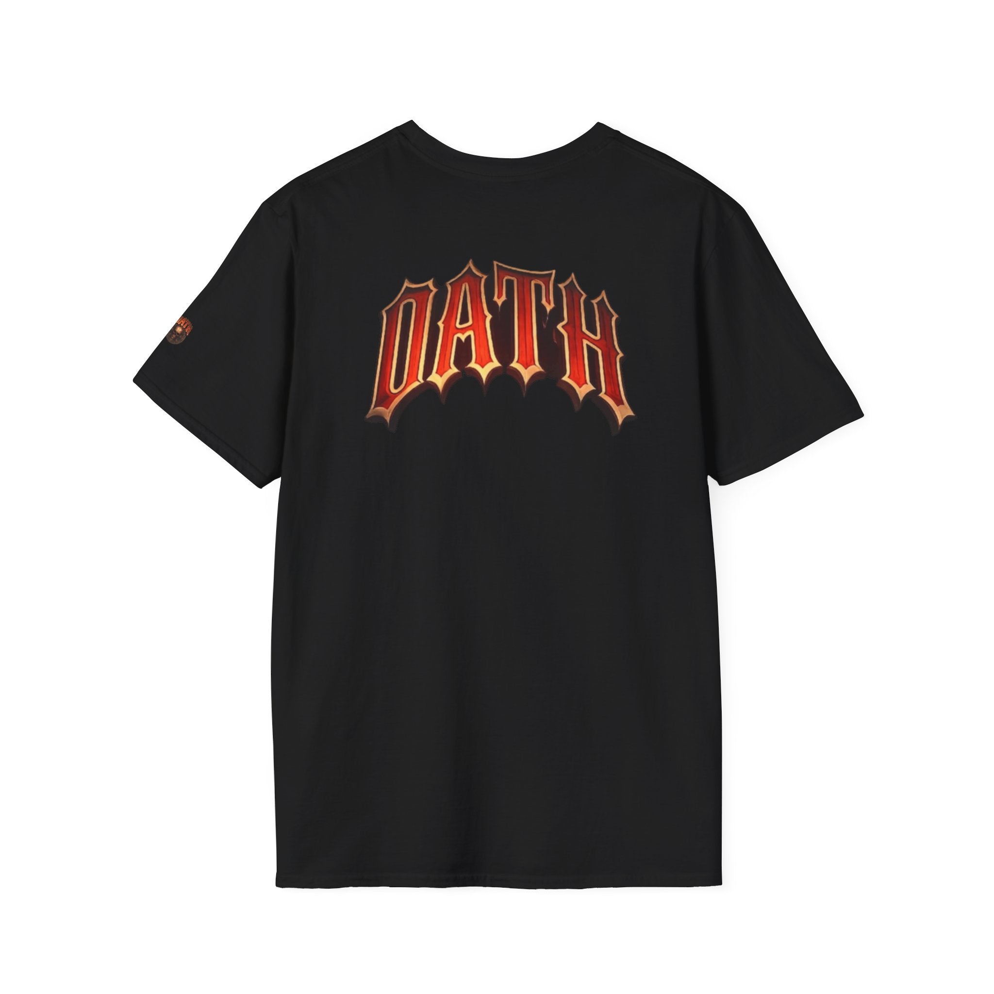 Oath Graphic T-Shirt — Retro Flame Logo Back Print
