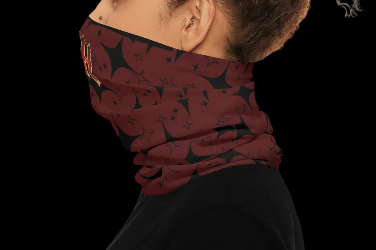 Neck Gaiter - Oath Red Spiral Pattern - OathUniverse