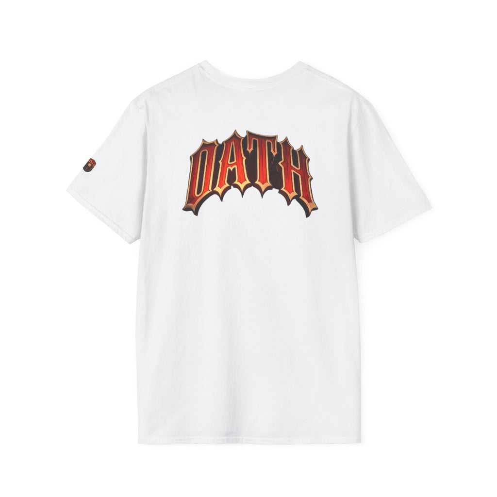 Oath Graphic T-Shirt — Retro Flame Logo Back Print