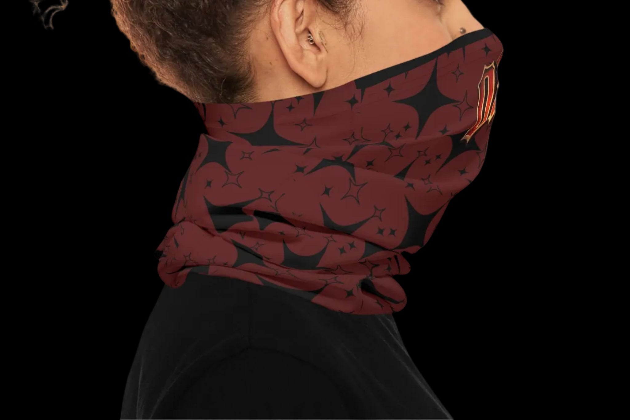 Neck Gaiter - Oath Red Spiral Pattern - OathUniverse