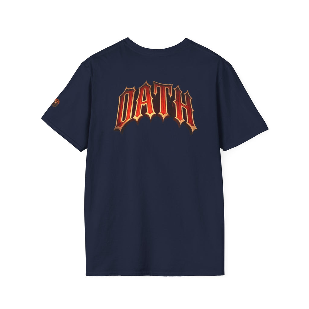 Oath Graphic T-Shirt — Retro Flame Logo Back Print