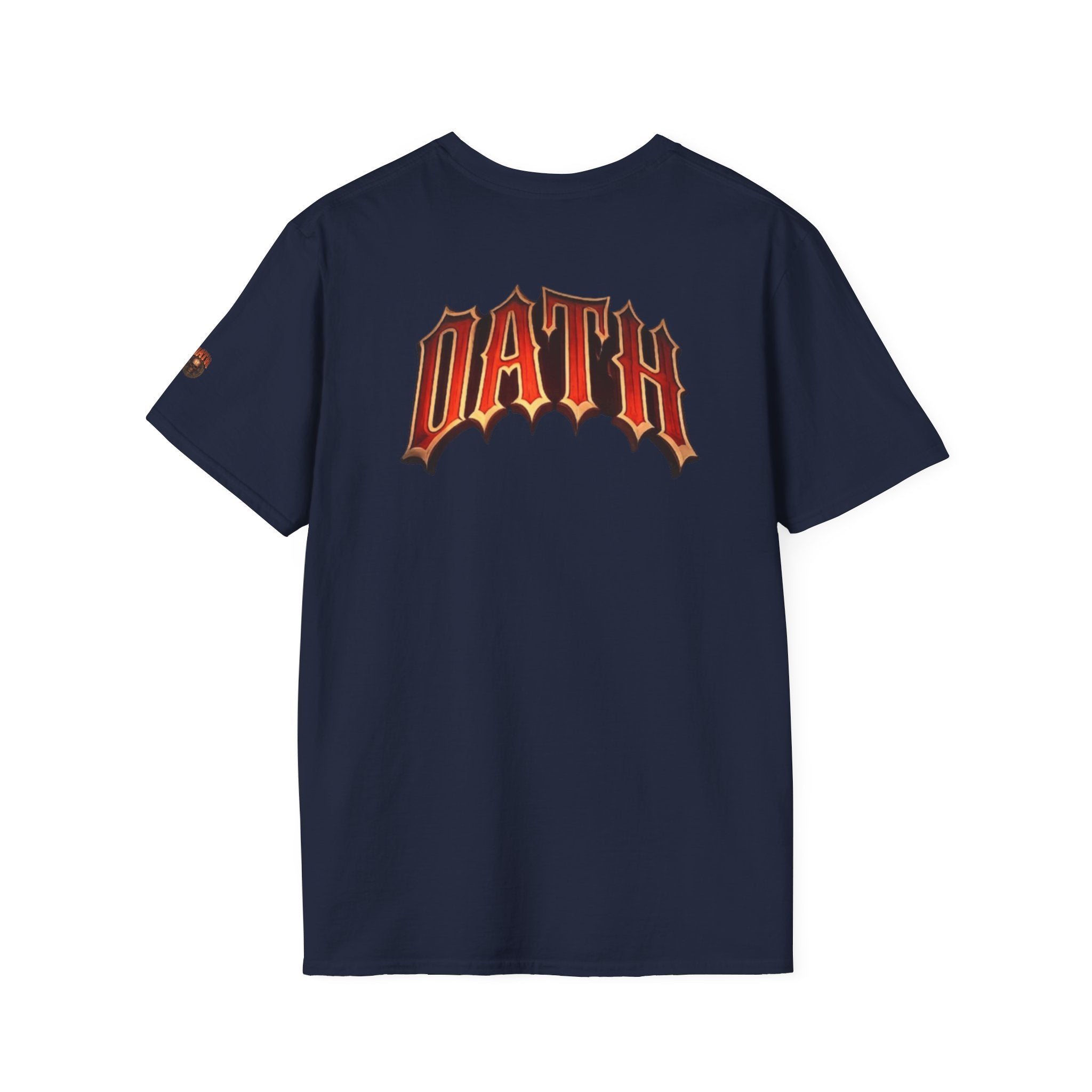 Oath Graphic T-Shirt — Retro Flame Logo Back Print