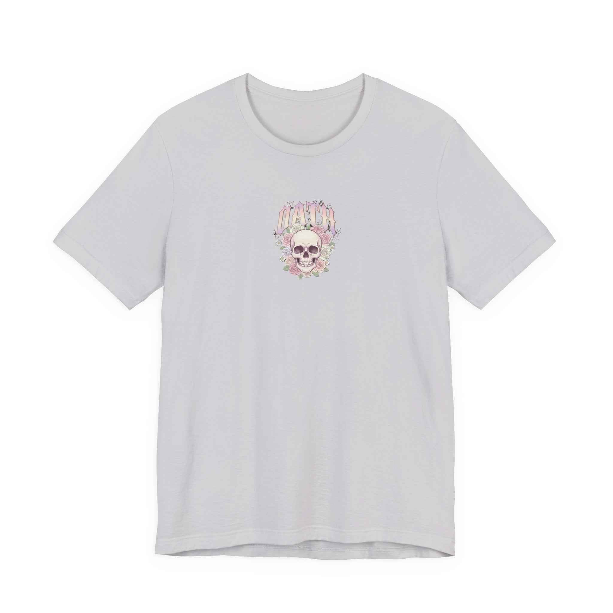 Death Skull Tee – Floral Gothic Skull Graphic T-Shirt