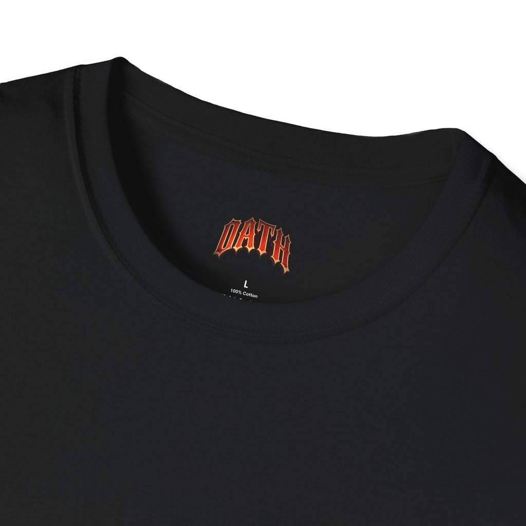 Oath Graphic T-Shirt — Retro Flame Logo Back Print