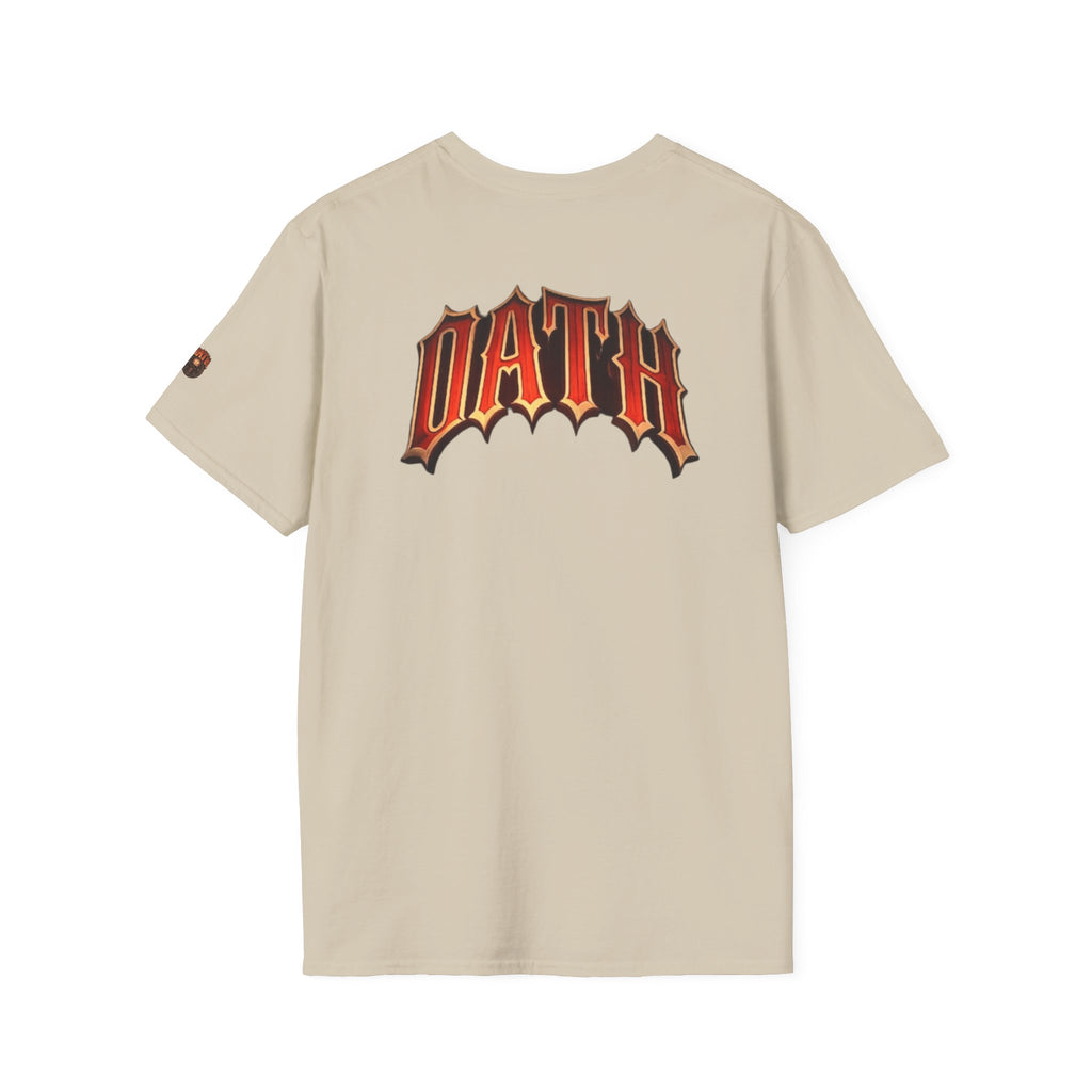 Oath Graphic T-Shirt — Retro Flame Logo Back Print