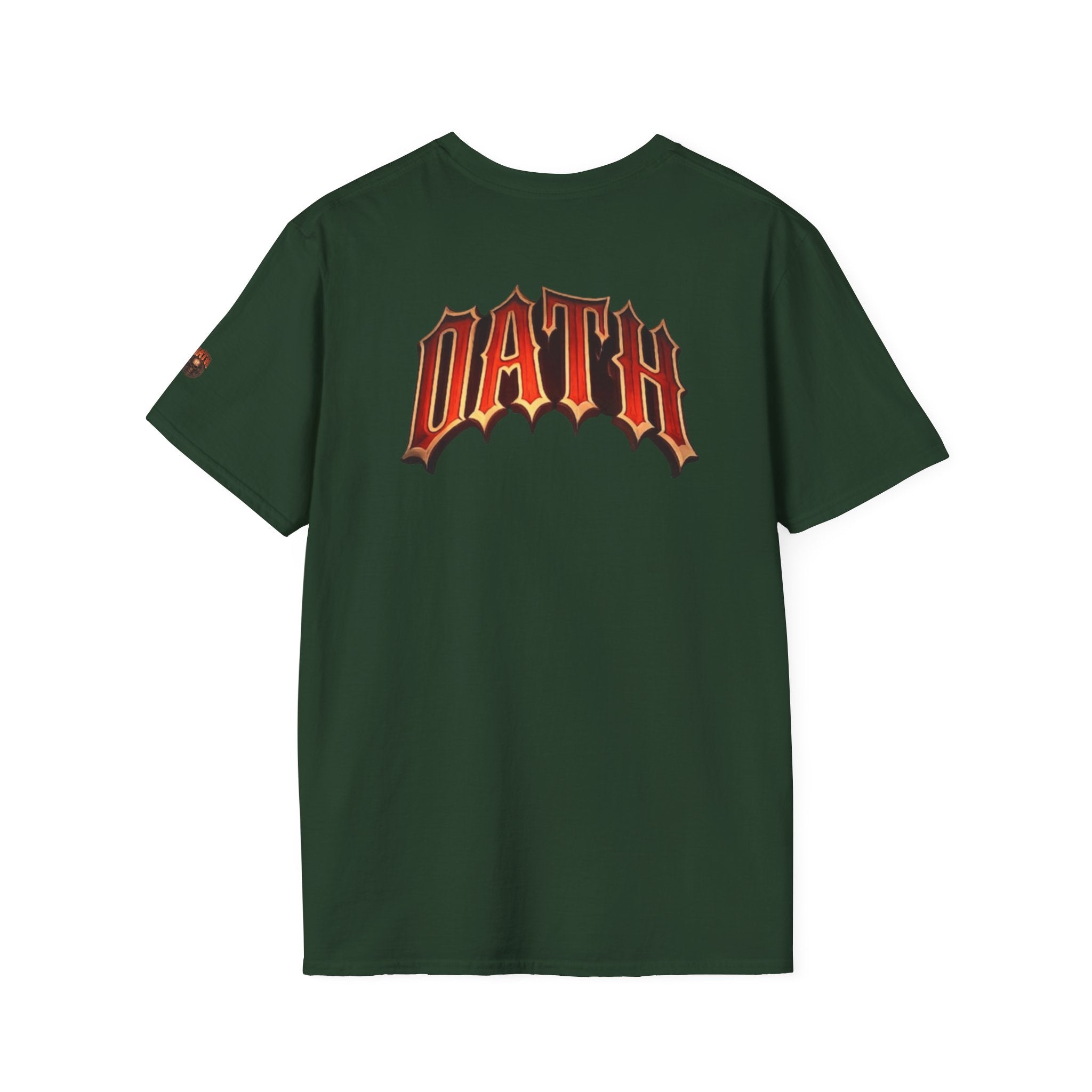 Oath Graphic T-Shirt — Retro Flame Logo Back Print