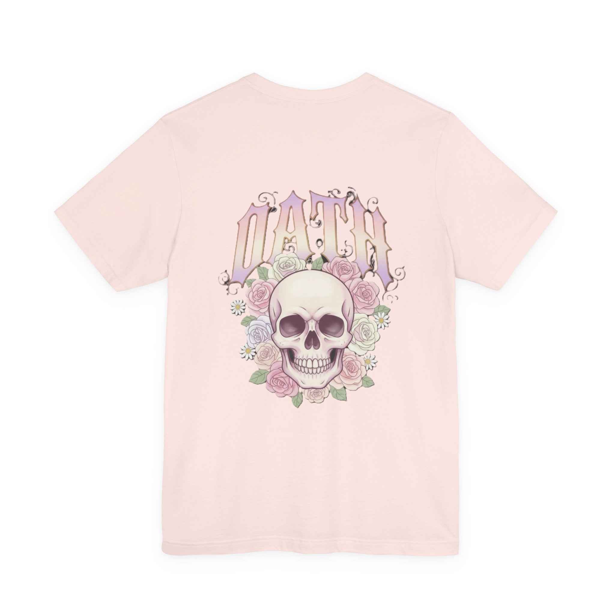 Death Skull Tee – Floral Gothic Skull Graphic T-Shirt